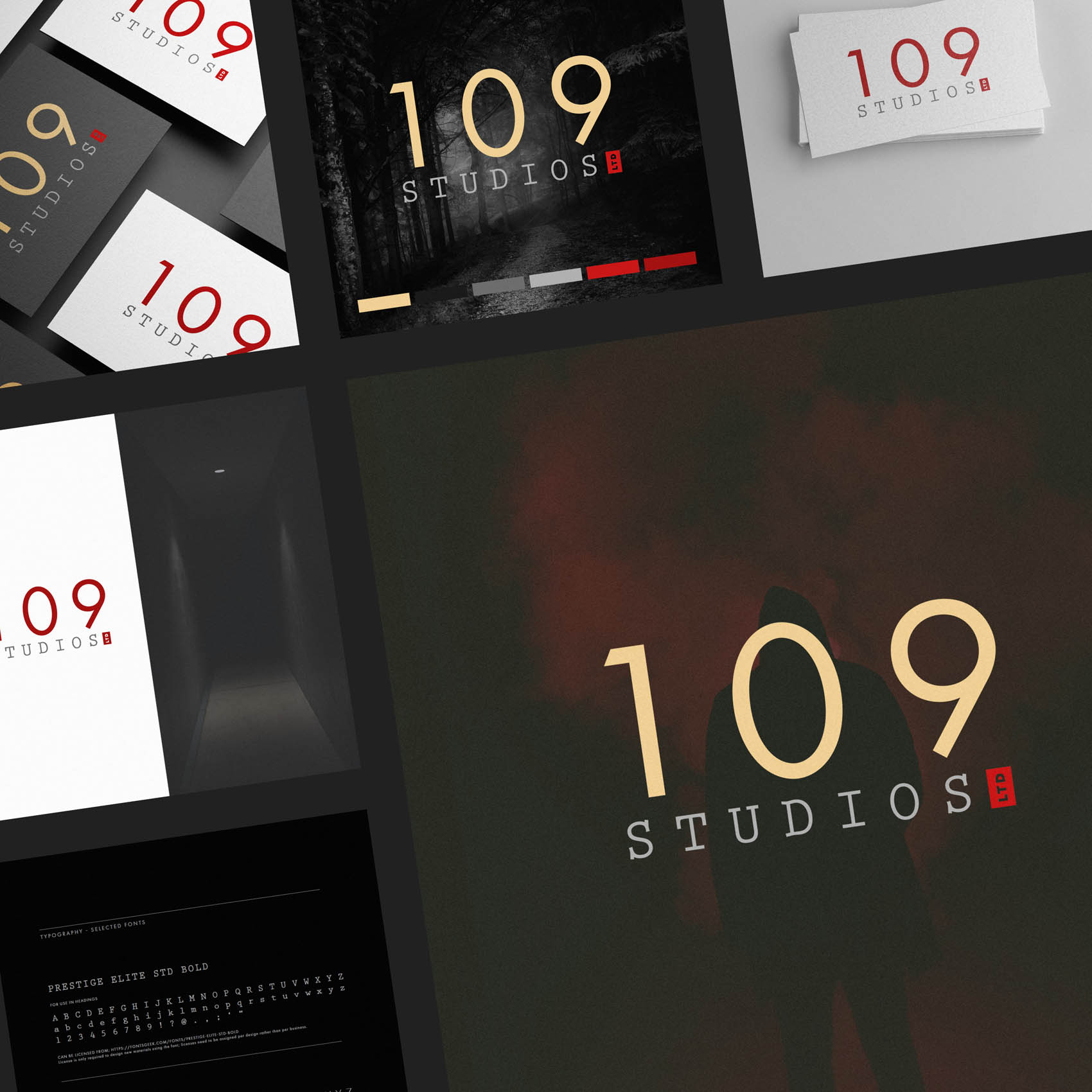 109 Studios film industry logo screenwriter branding15
