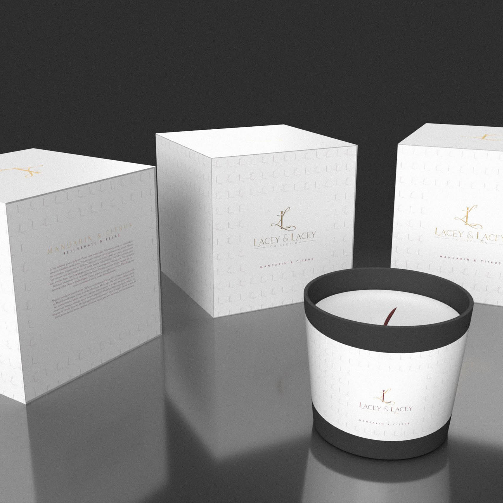 Lacey & Lacey - Luxury Candle Packaging Logo & Brand Identity14