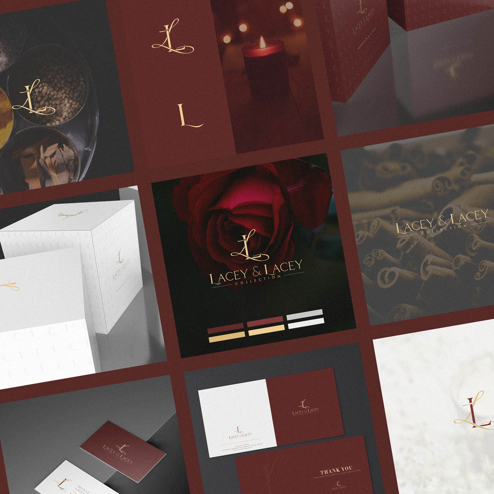 Lacey & Lacey - Luxury Candle Packaging Logo & Brand Identity21