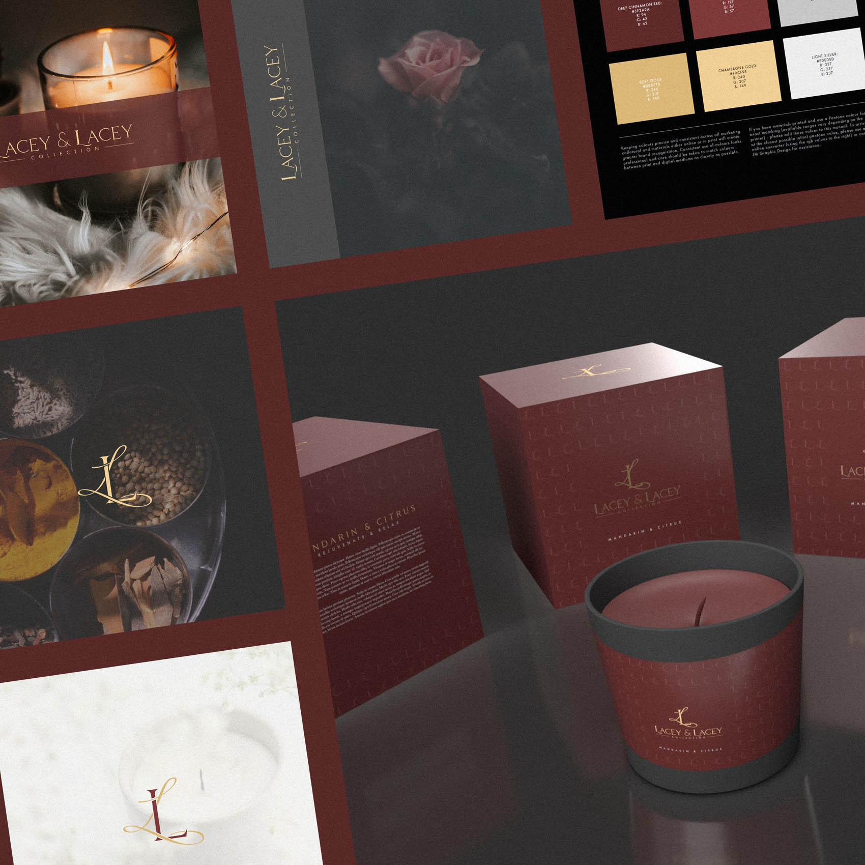 Lacey & Lacey - Luxury Candle Packaging Logo & Brand Identity22