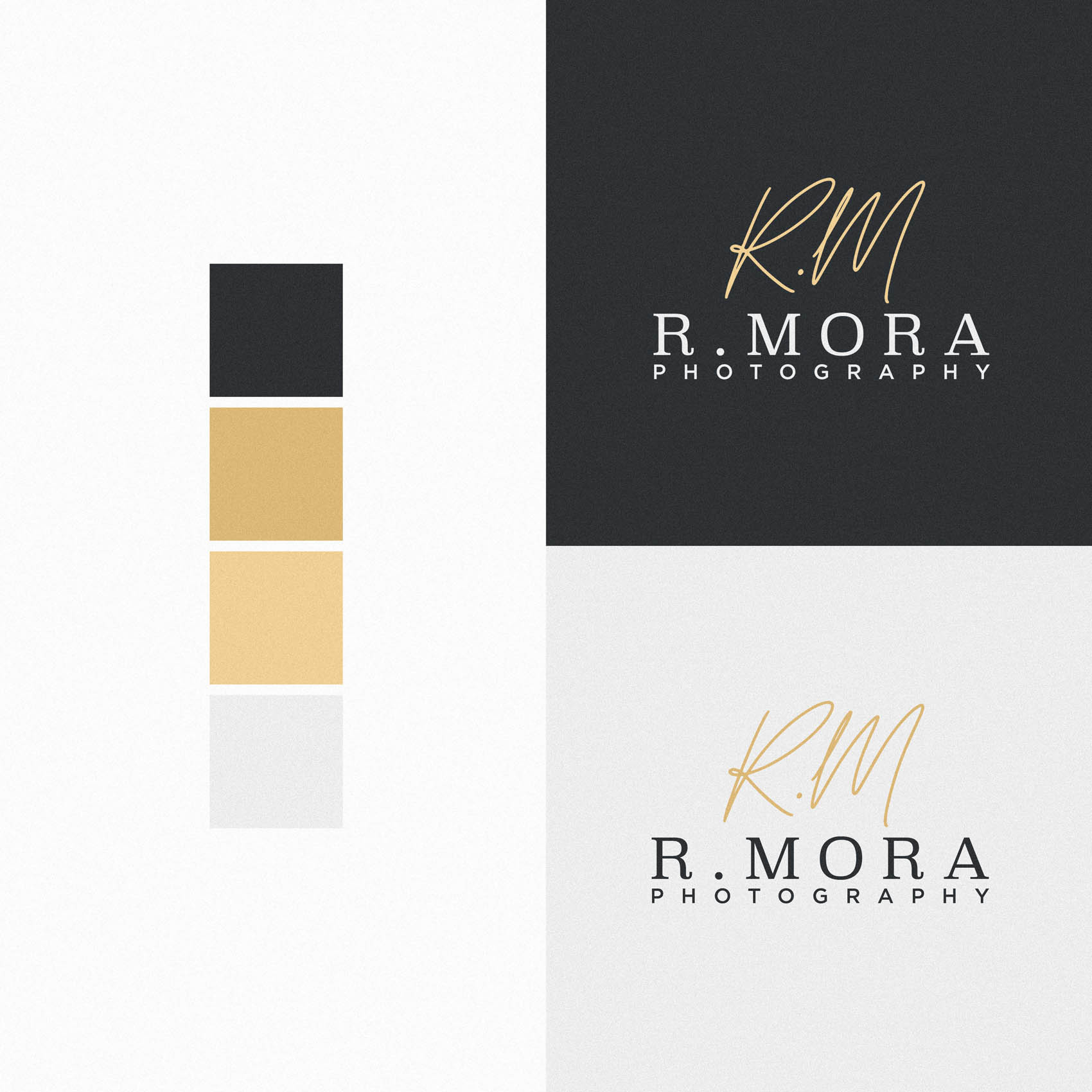 R Mora Photography Brand Identity Logo Design4