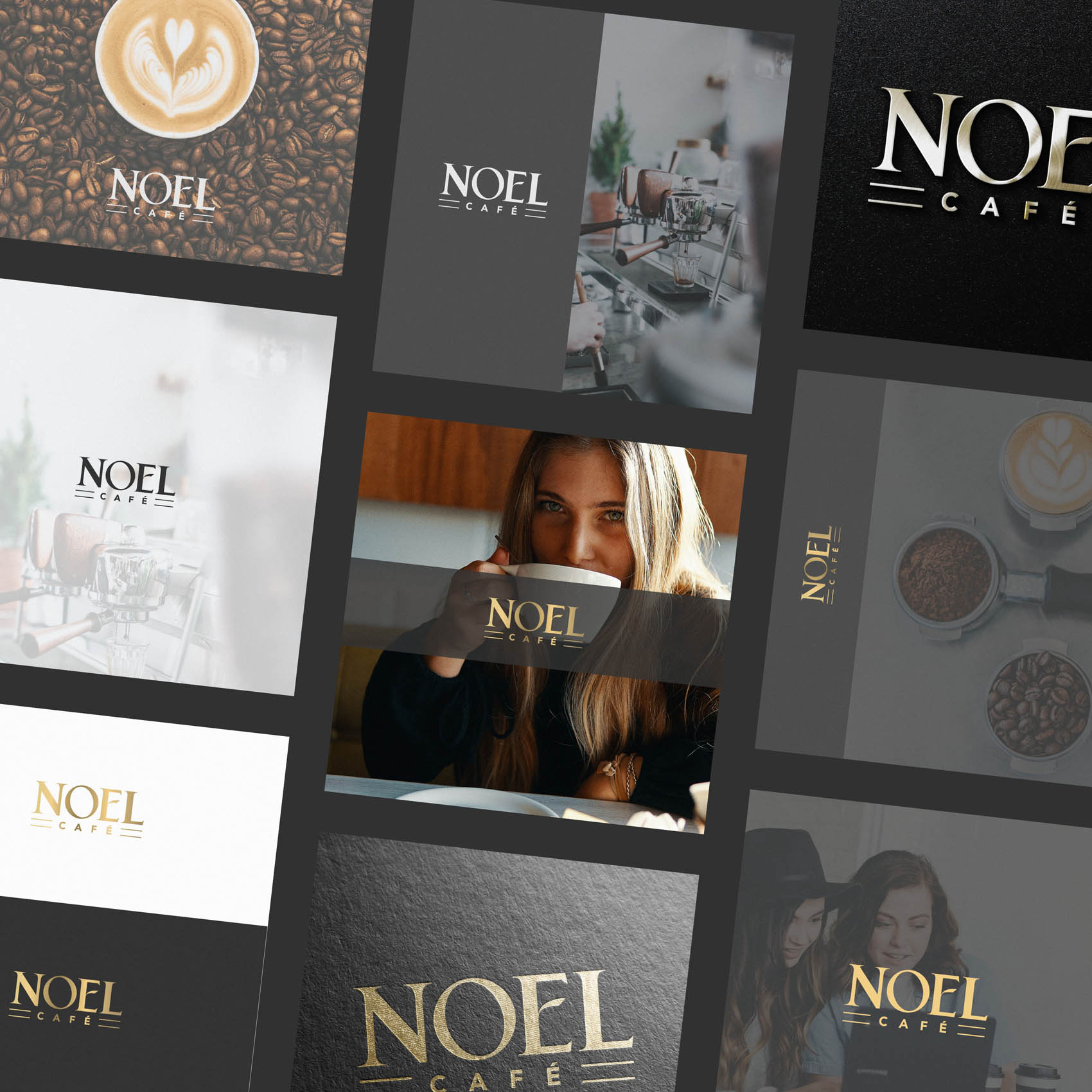 noel cafe - coffee shop logo high end luxury branding barista16