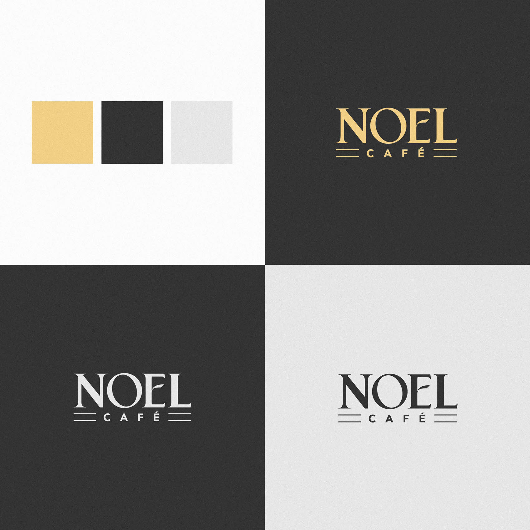 noel cafe - coffee shop logo high end luxury branding barista4