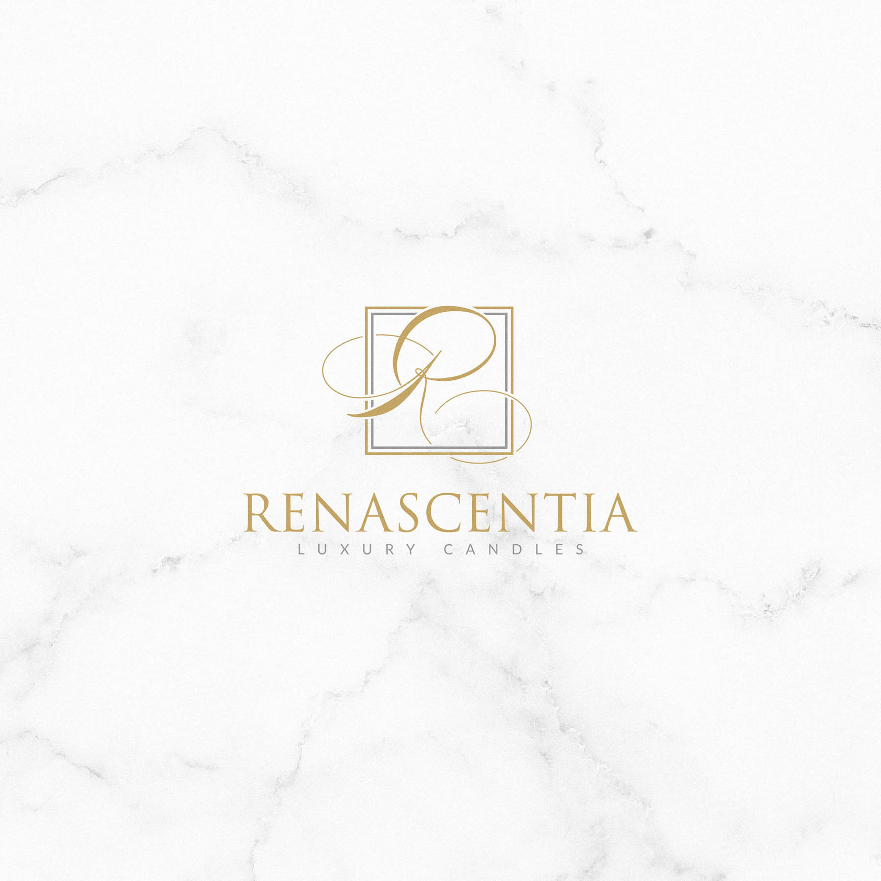 Renascentia luxury candle brand identity logo design london10