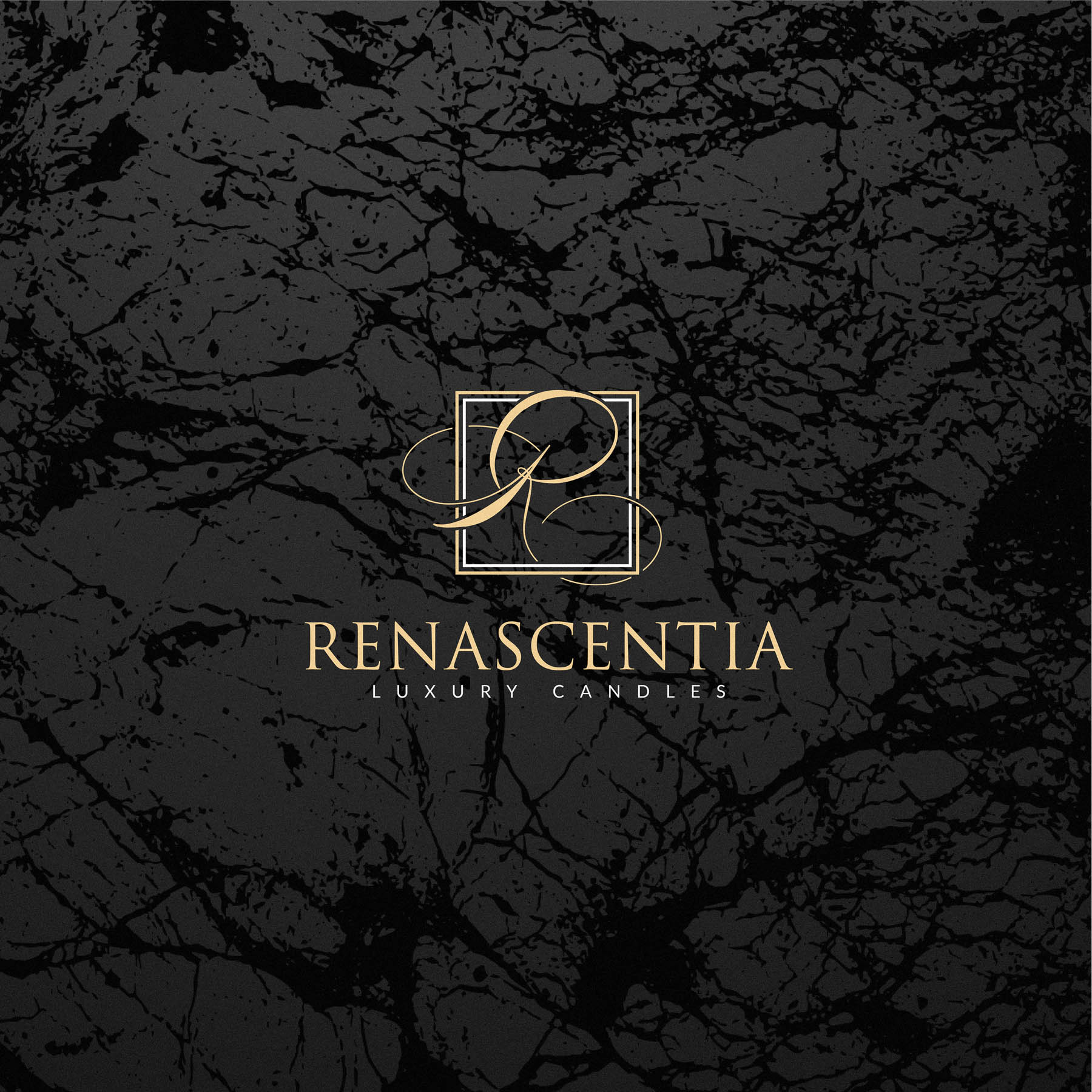 Renascentia luxury candle brand identity logo design london11