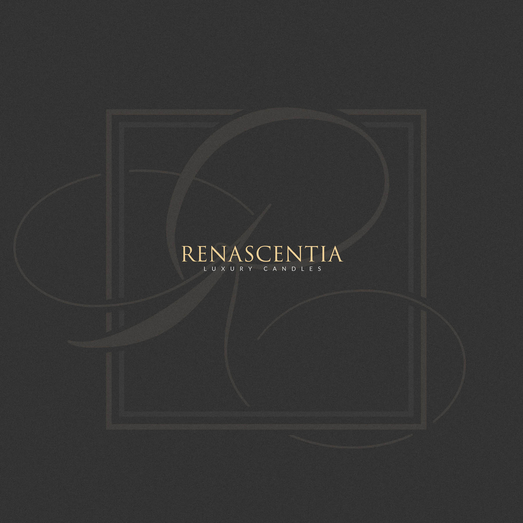 Renascentia luxury candle brand identity logo design london8