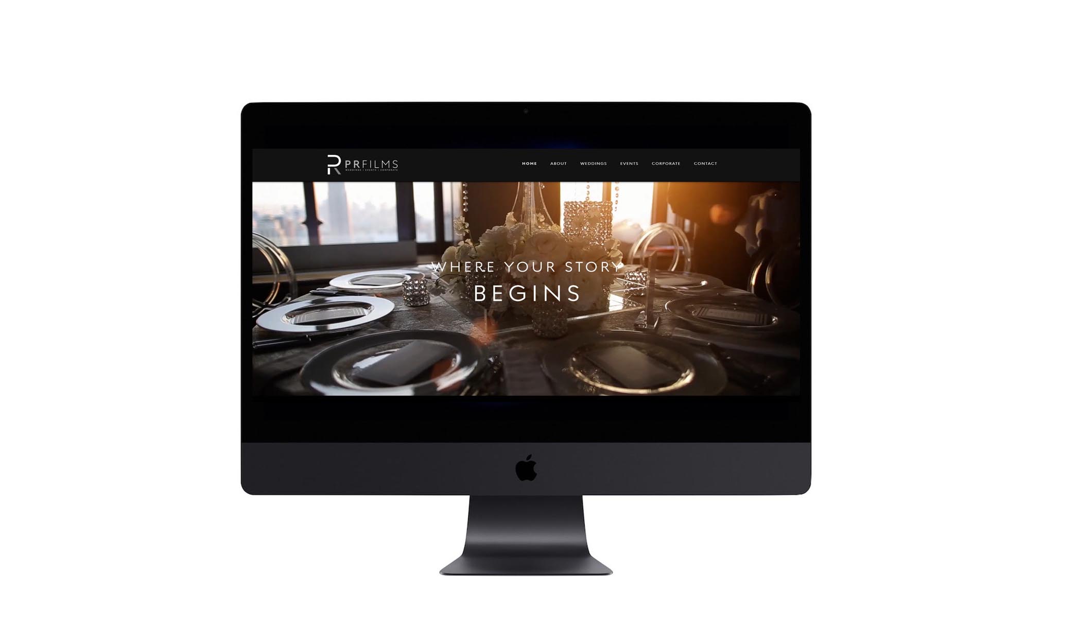 videographer - video production company website and brand identity design