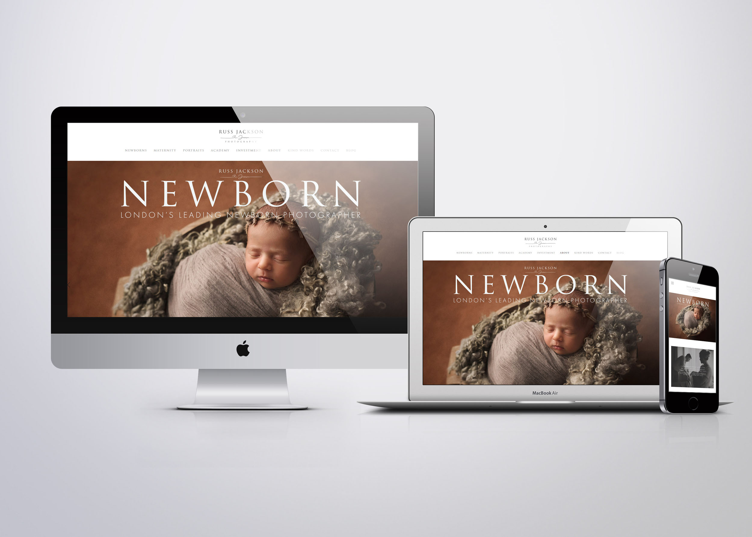 Russ Jackson Photography Newborn Photography Website