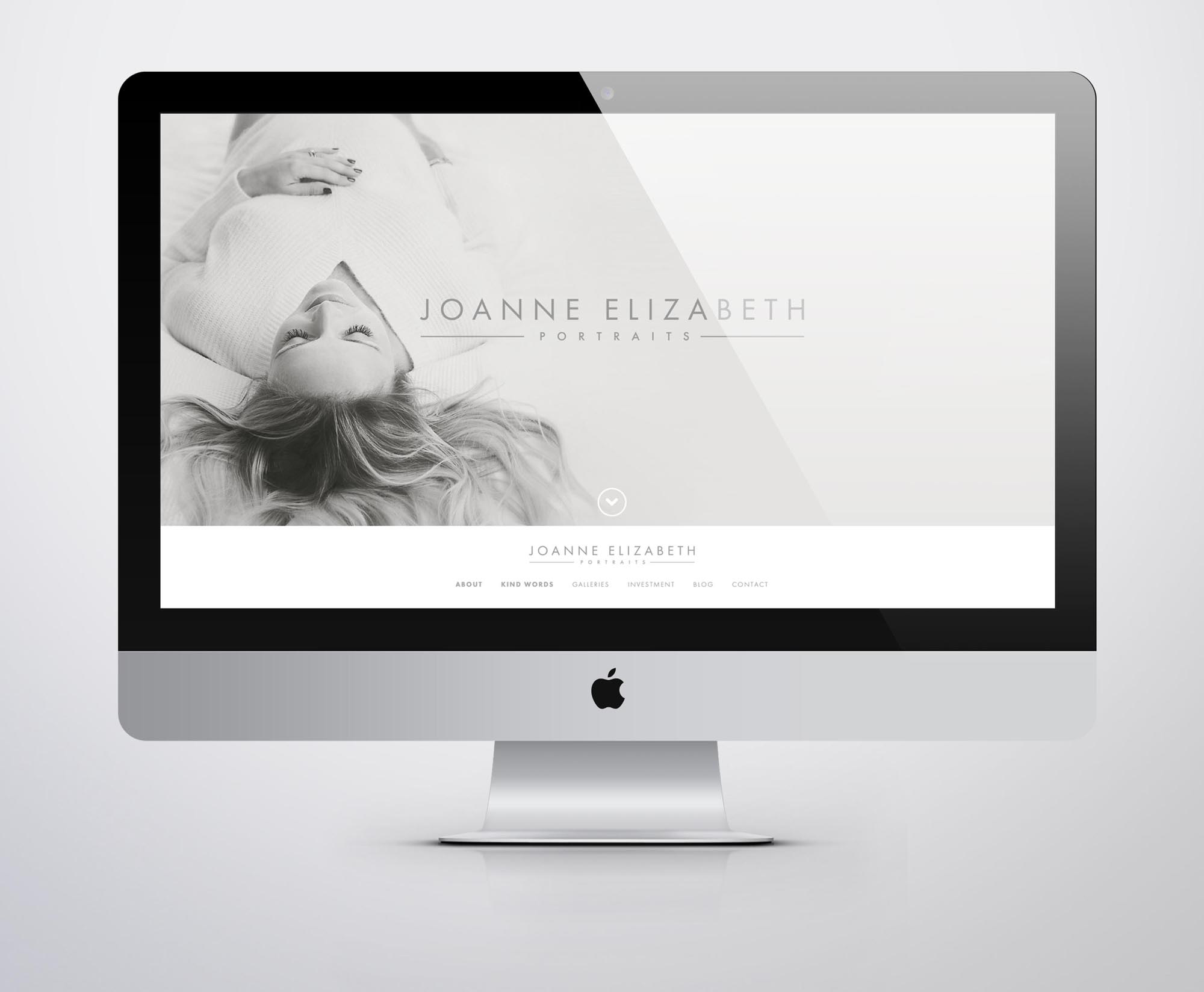 Joanne Elizabeth Photography Web Design Website for Photographers