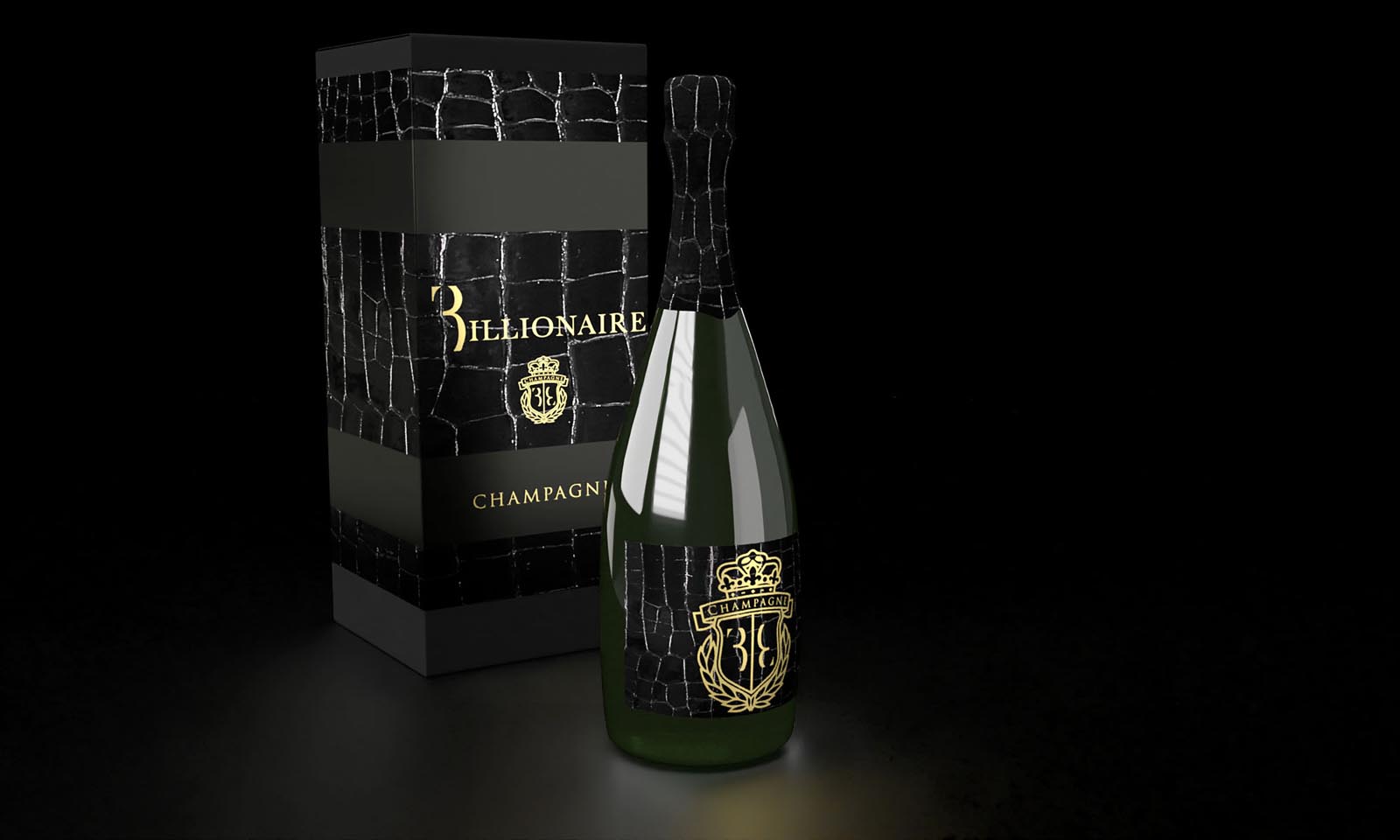 Champagne Bottle Luxury Packaging Design Project