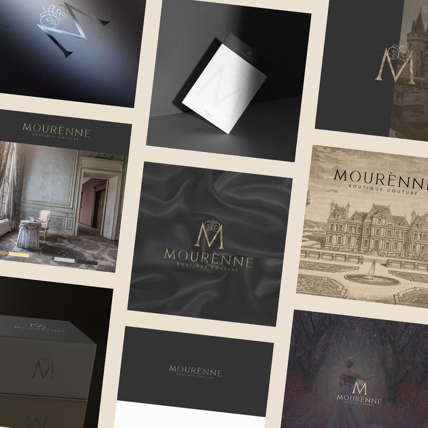 High End Fashion Boutique Couture Branding and Identity Design Project