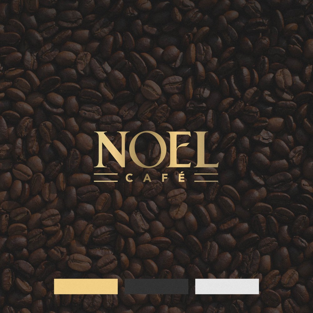 noel cafe - coffee shop logo high end luxury branding barista
