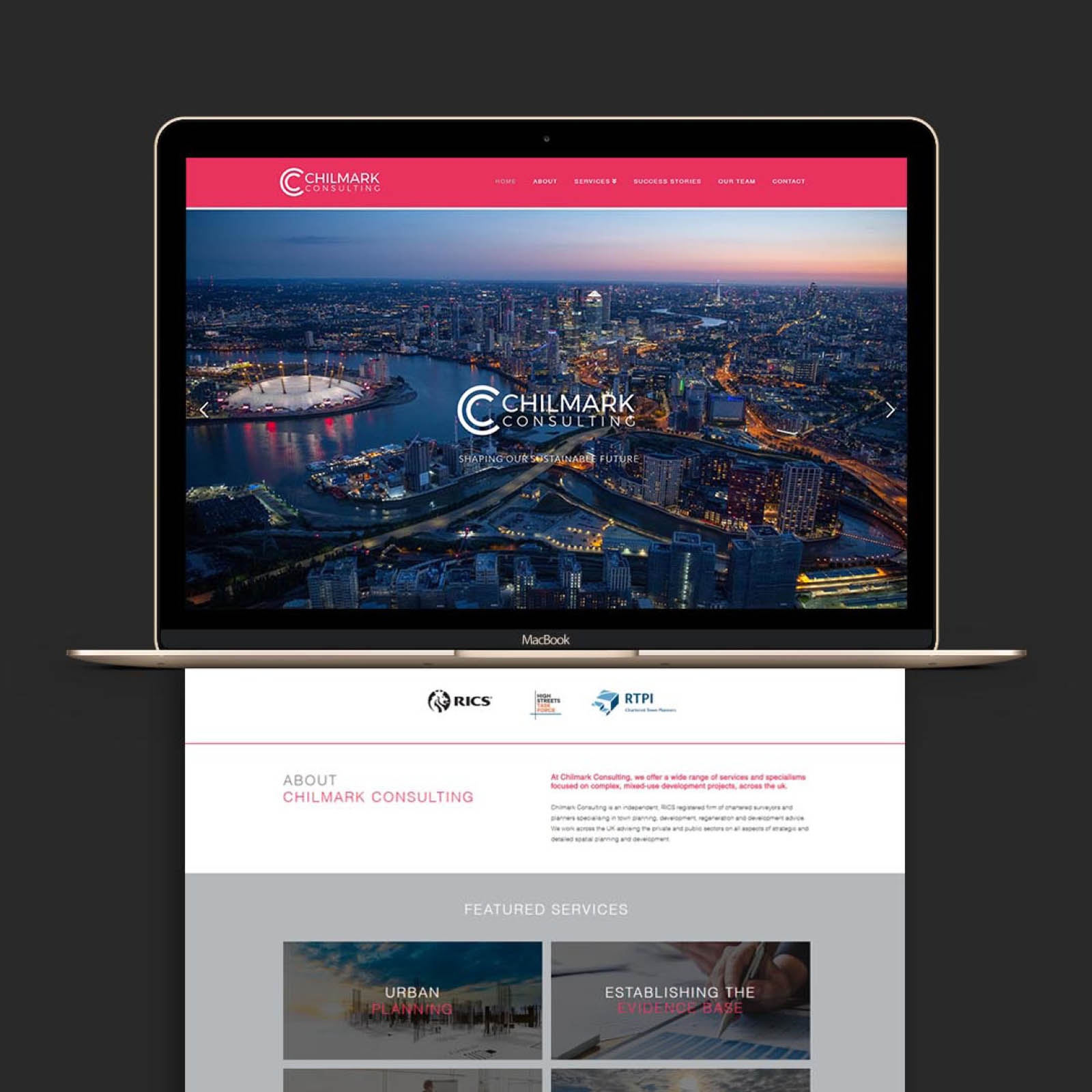 Corporate website design