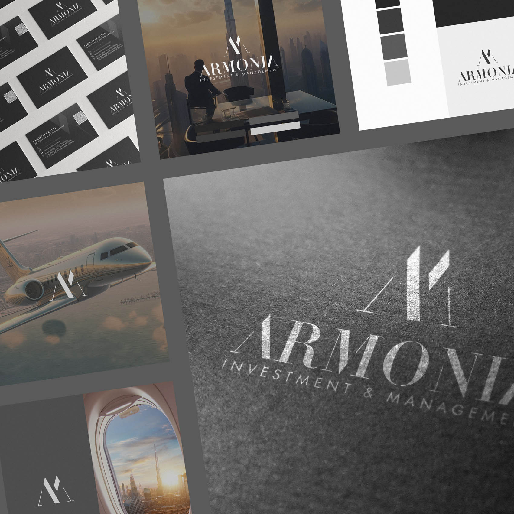 Armonia Investment Dubai Branding and Identity Design Project