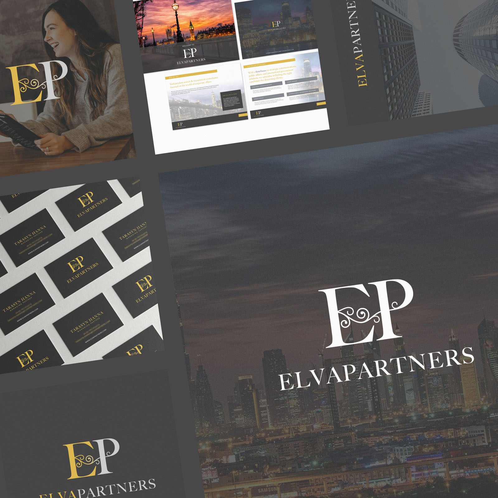 Elva Partners - Recruitment Executive Search Branding and Identity Design Project London