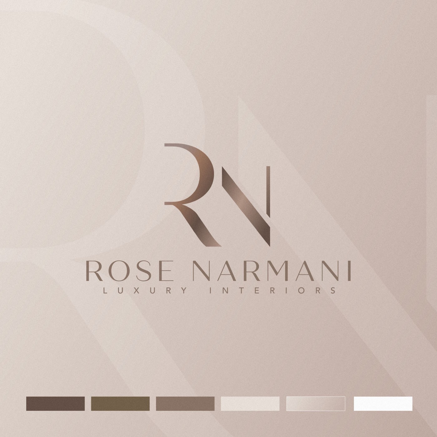 Rose Narmani Luxury Interiors - Brand Identity Design - JM Graphic Design