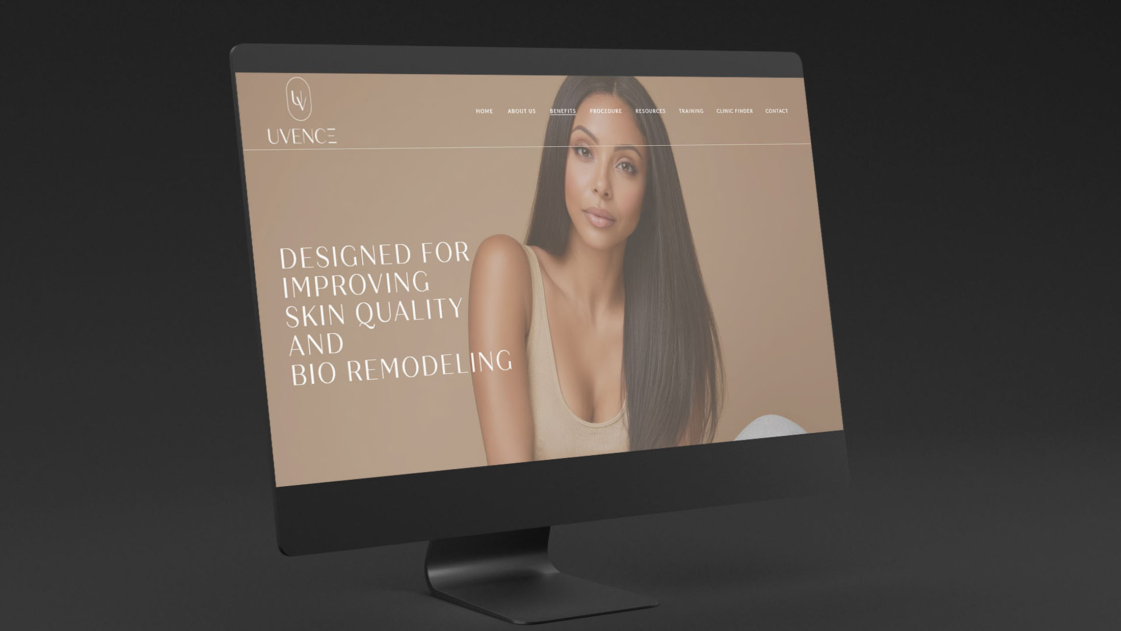 Freelance Web Designer London - luxury cosmetic skincare medical website