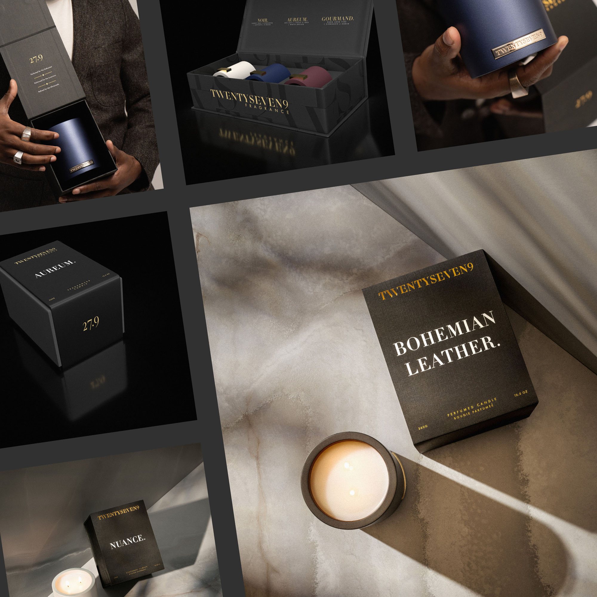 279 luxury candle brand identity & packaging design london 1
