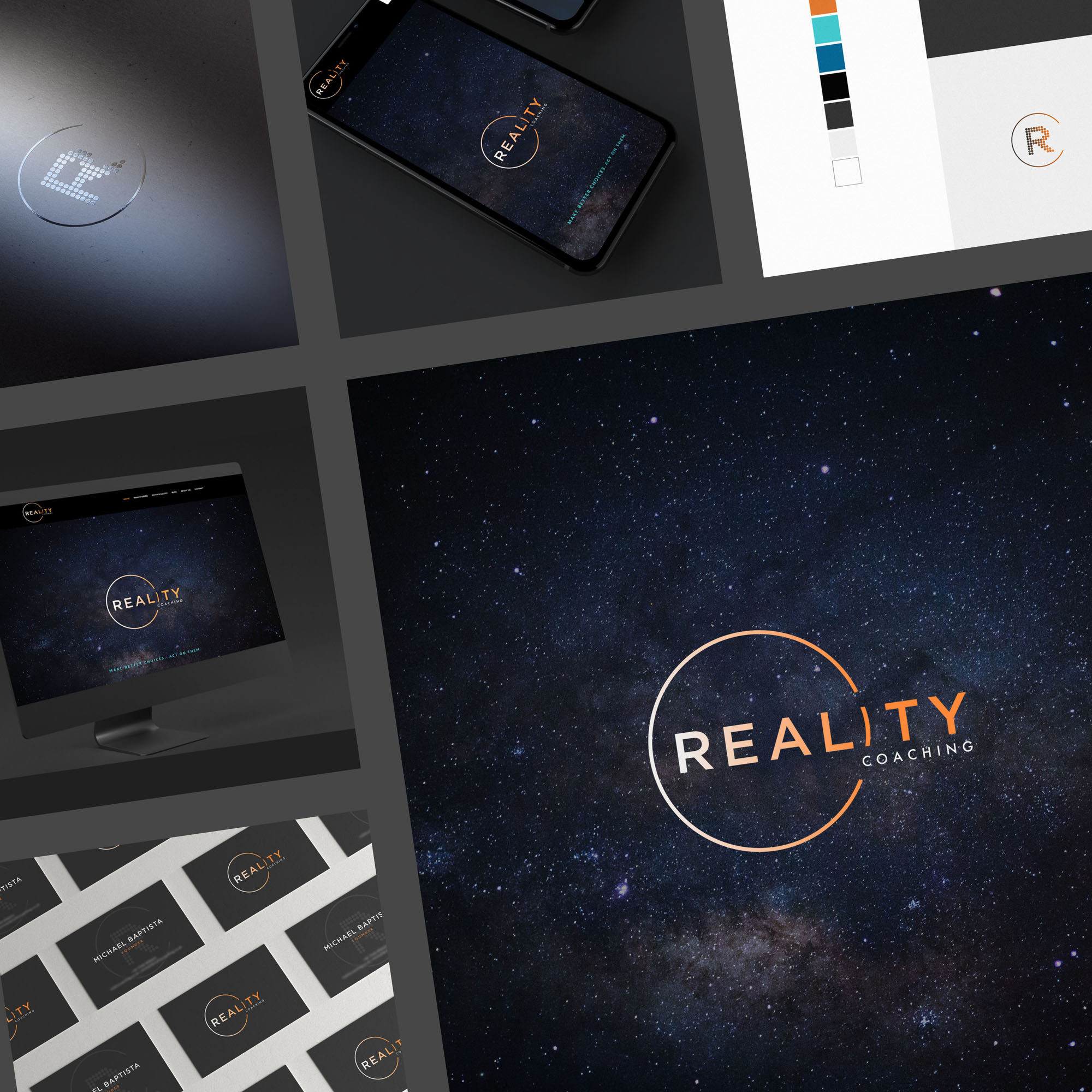 Corporate Executive Coaching Website Design - High End Brand Identity