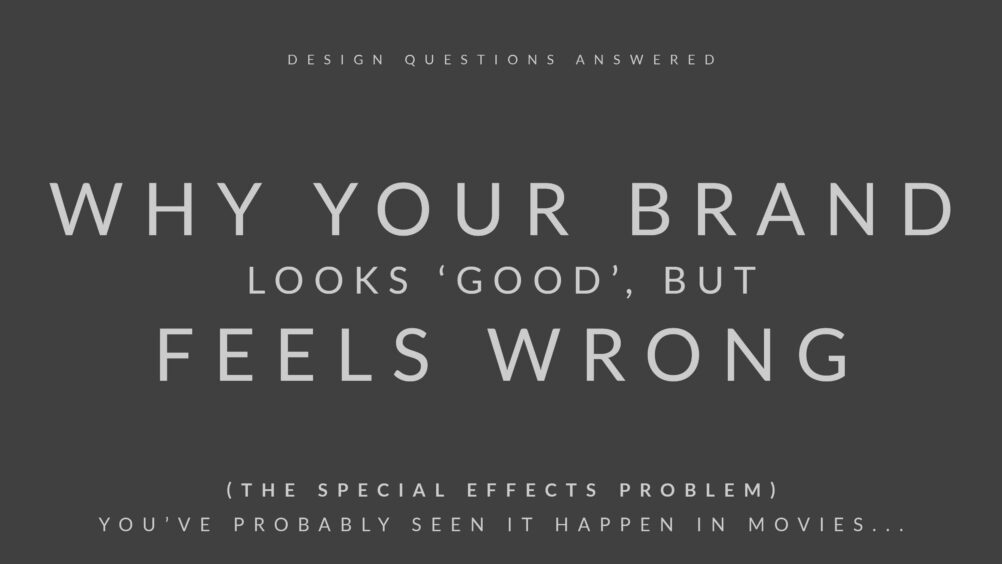 Why your brand looks good, but feels wrong - text shown as an image cover