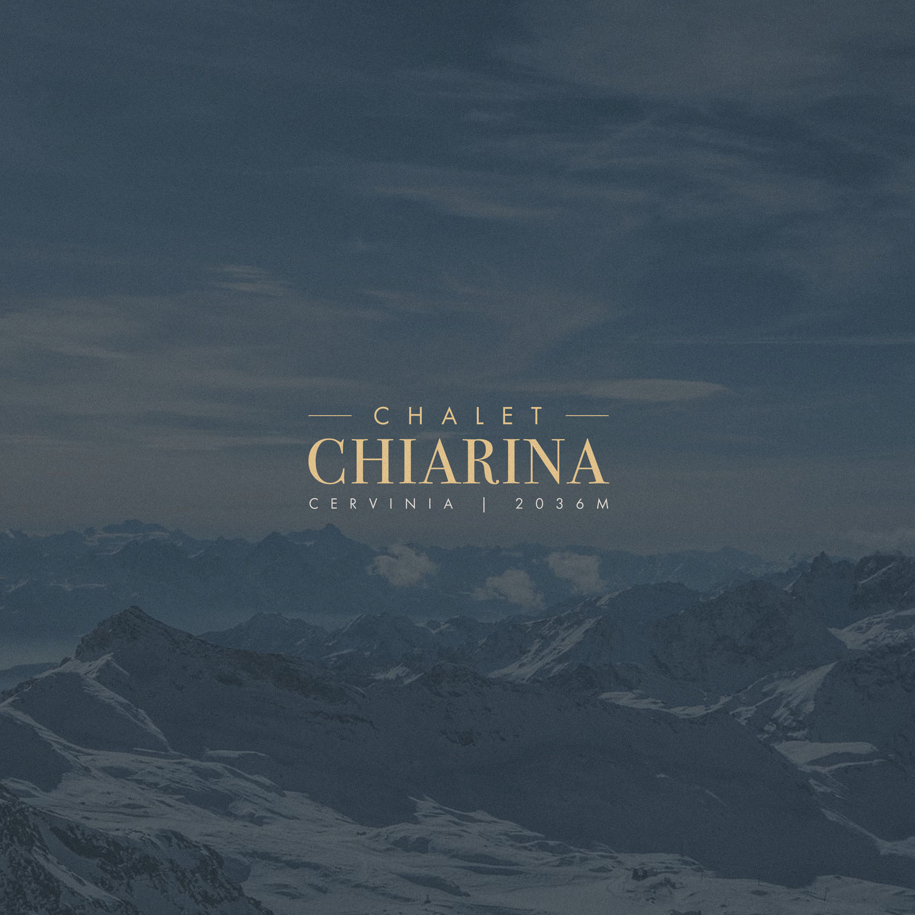 luxury chalet cervinia brand identity design