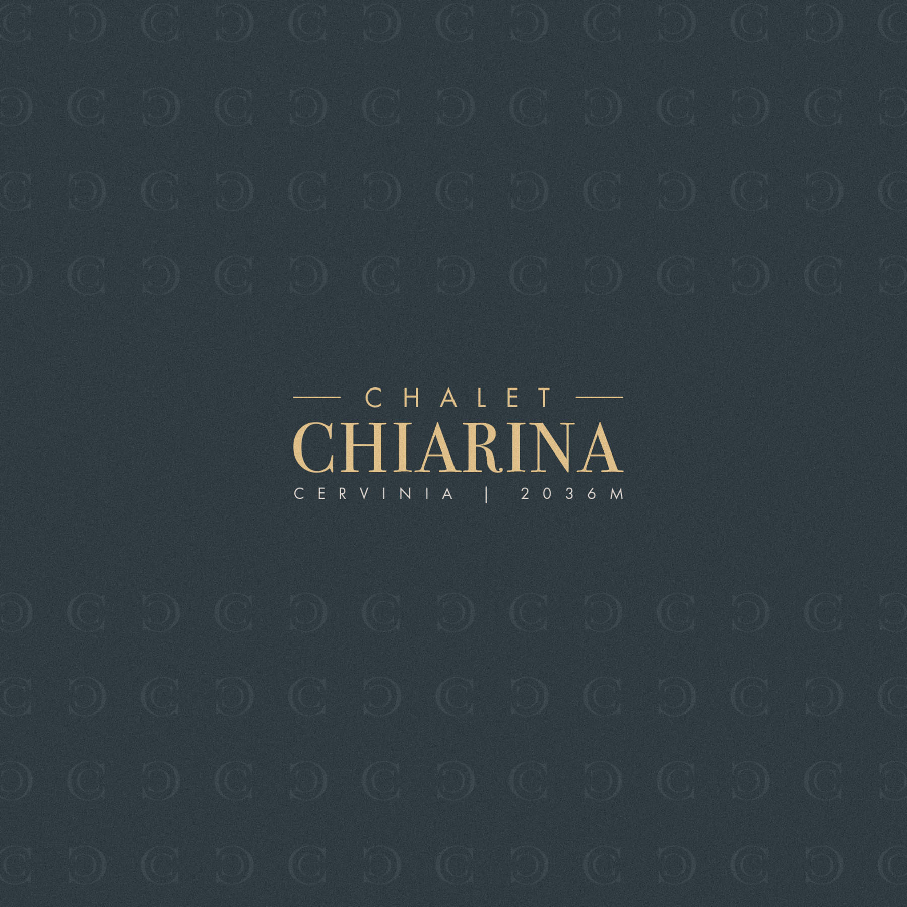 luxury chalet cervinia brand identity design