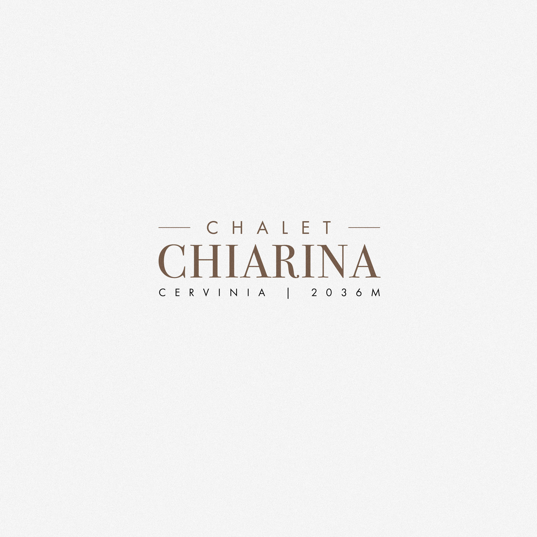 luxury chalet cervinia brand identity design