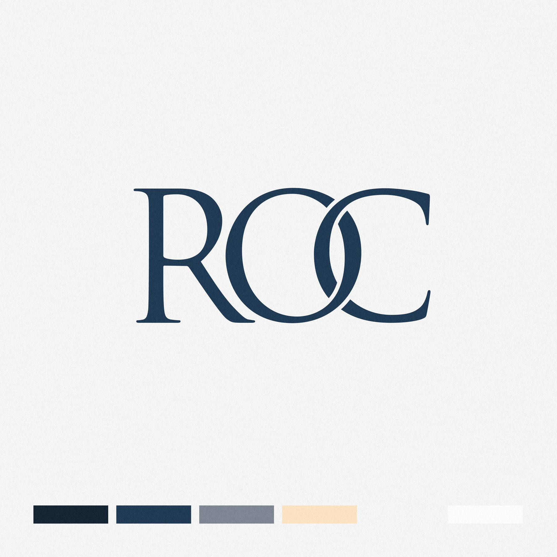 ROC Invest logo lockup showing the interlocking OC letterforms