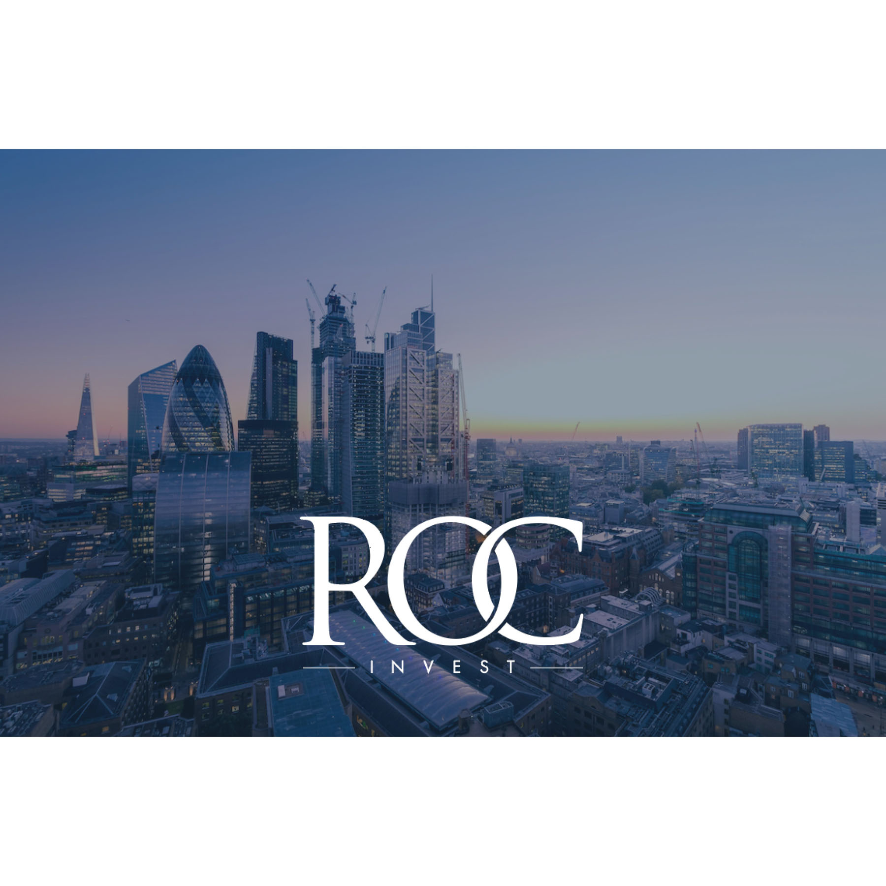 ROC Invest logo lockup showing the interlocking OC letterforms