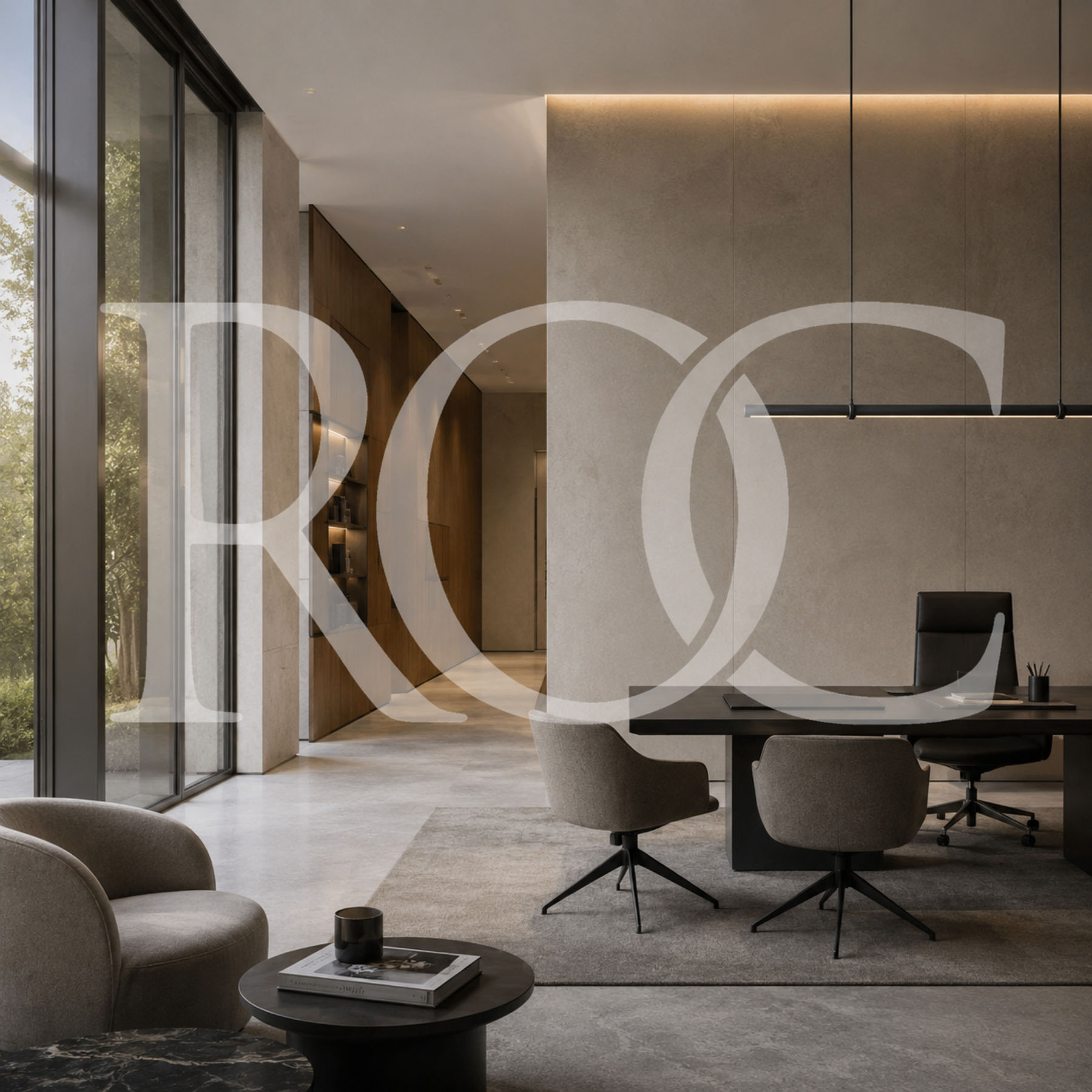ROC Invest logo lockup showing the interlocking OC letterforms