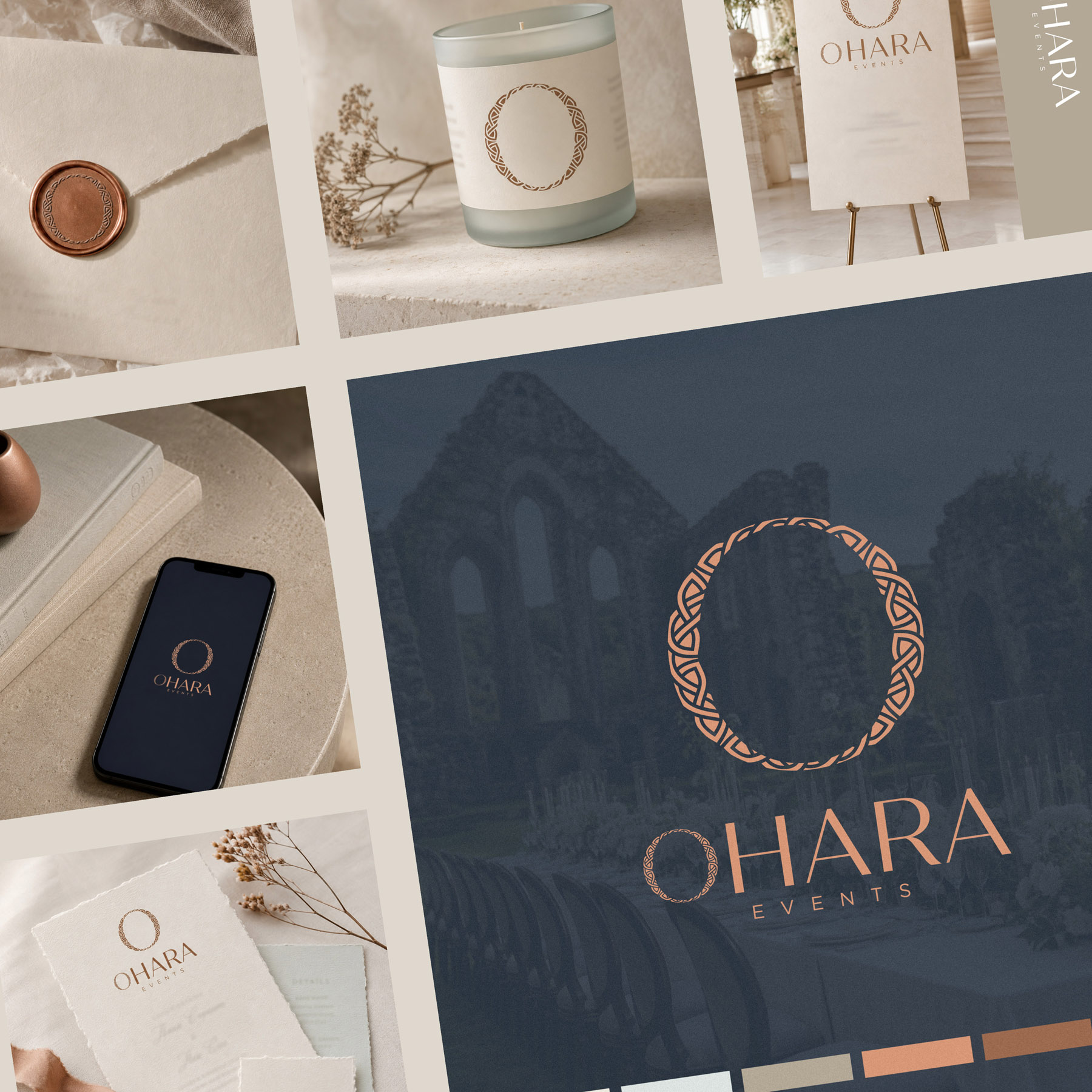 luxury event planner logo & brand identity