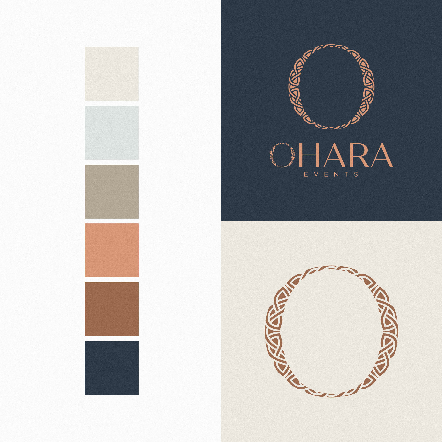 high end luxury identity & logo design for wedding & events brand