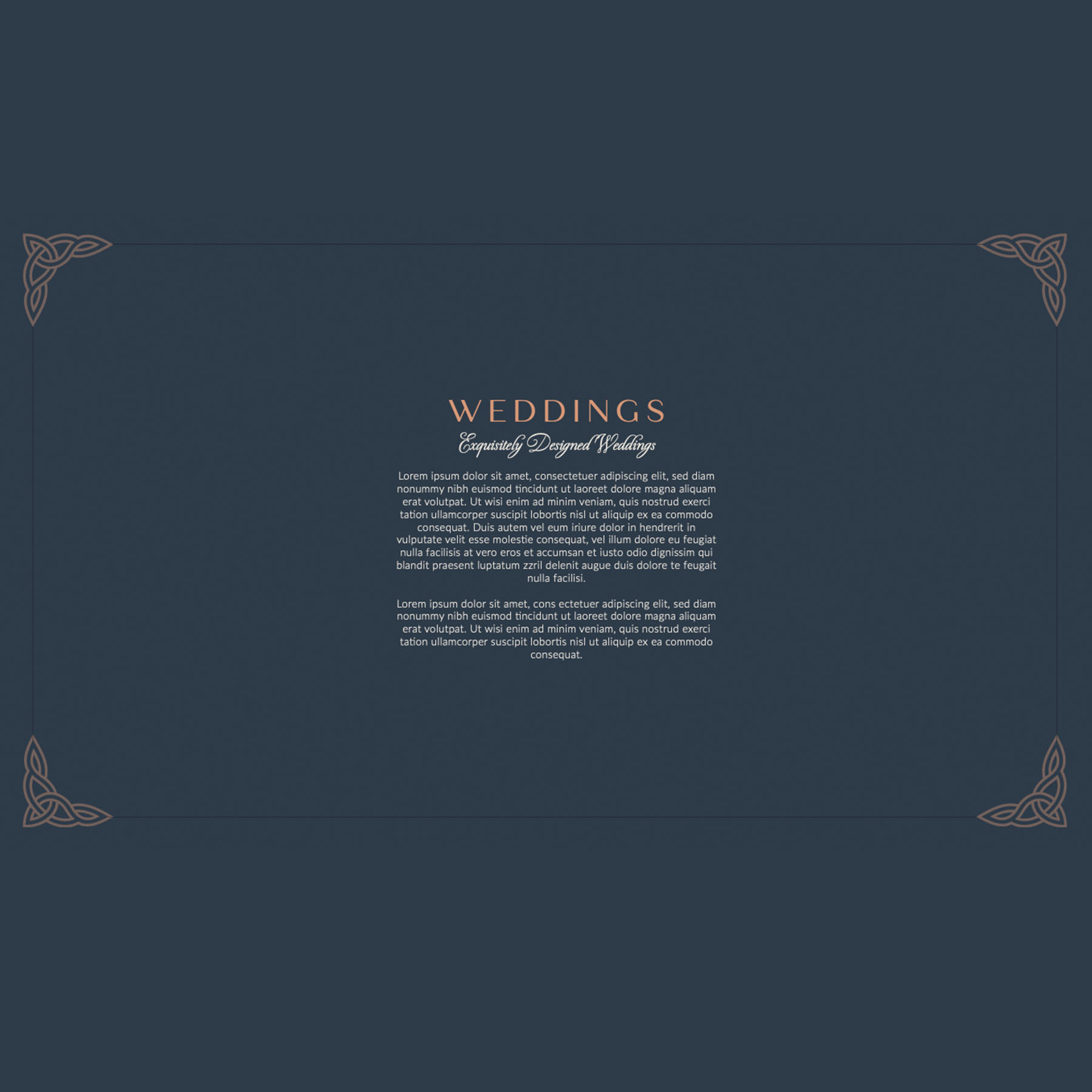 high end luxury identity & logo design for wedding & events brand